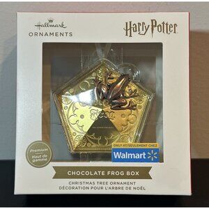 NIB Hallmark Harry Potter Chocolate Frog Box Premium Metal Ornament